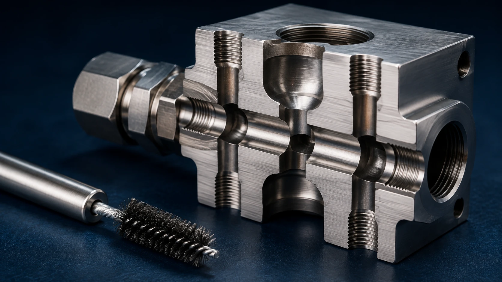 Deburring Small Internal Passages in Custom Manifolds