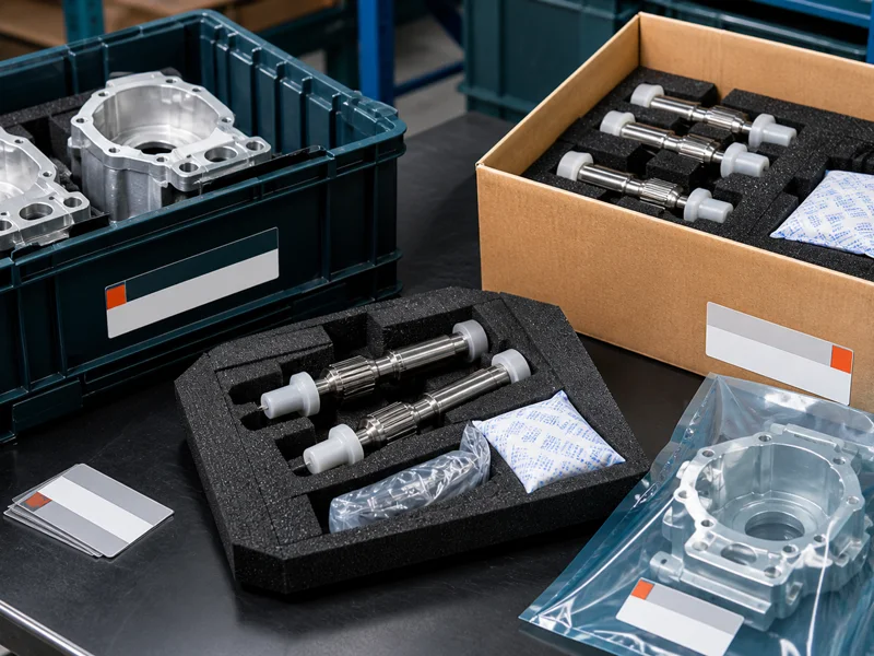 Finished WEKO precision parts prepared for review